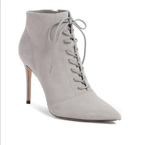 Something Navy Orchid Leather Bootie